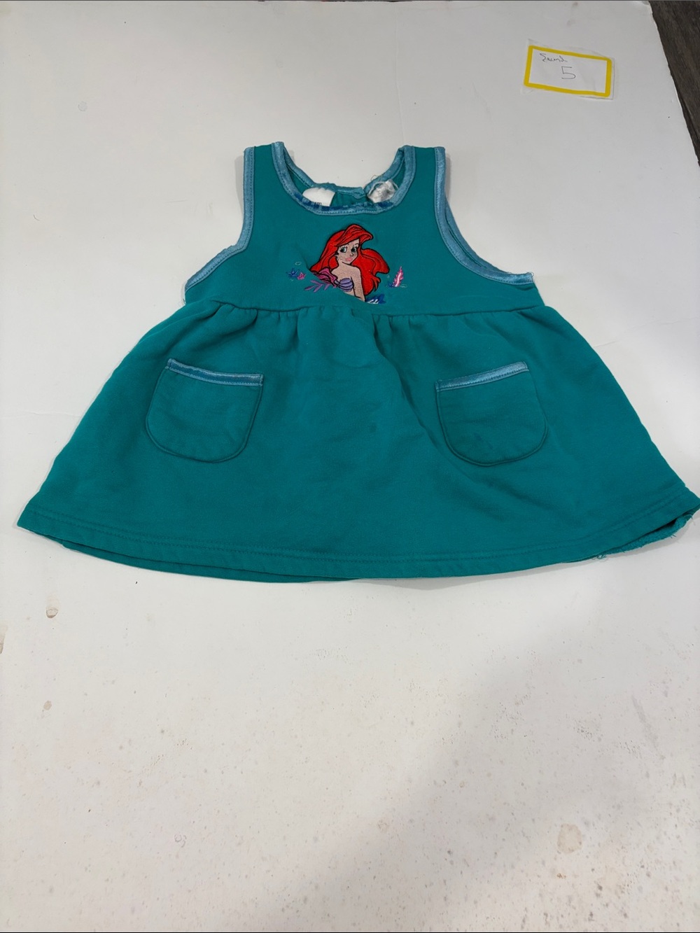 Disney Teal Sleeveless Ariel Pocket Dress